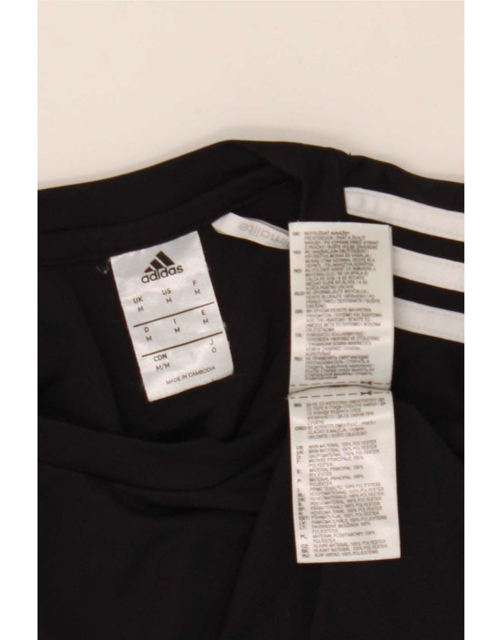 Adidas Hommes Climalite T-Shirt Haut Noir Colorblock Polyester