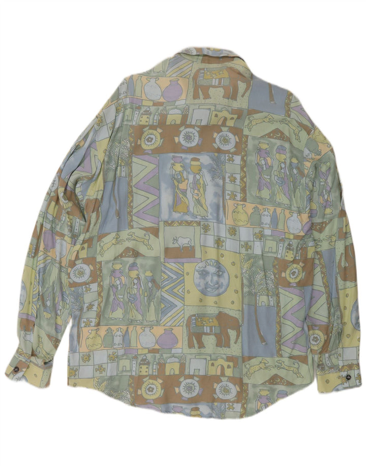 Chemise Homme Vintage Grand Patchwork Multicolore