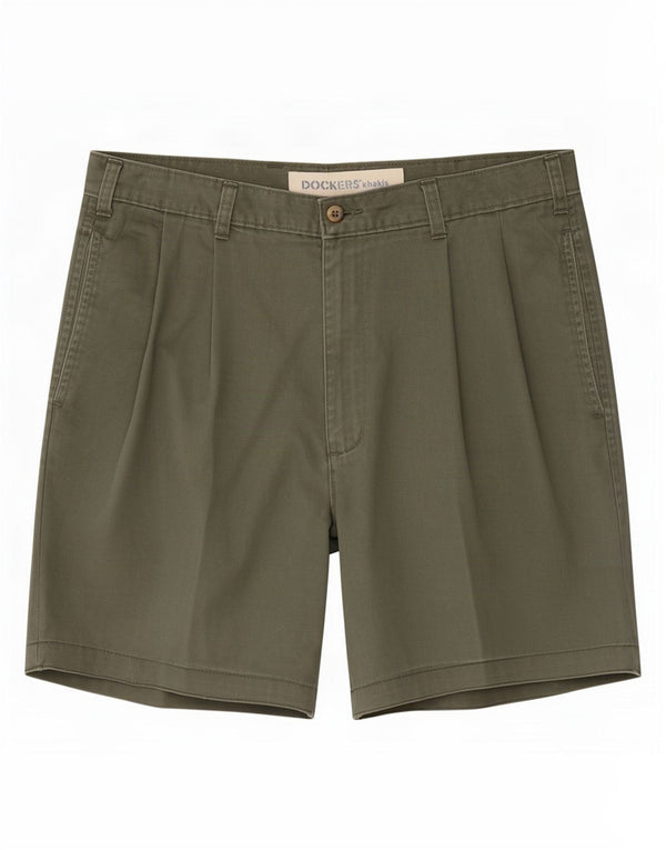 Dockers Mens Chino Shorts Large W34 Khaki Cotton