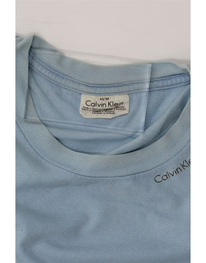 CALVIN KLEIN Mens T-Shirt Top Medium Blue Vintage Calvin Klein and Second-Hand Calvin Klein from Messina Hembry 