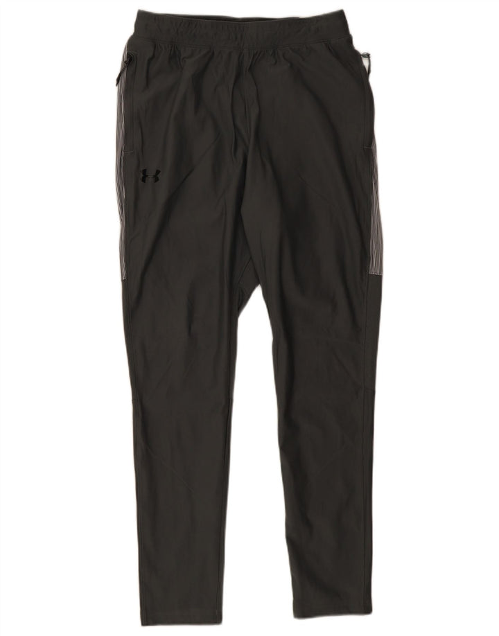 Under Armour Pantalon de Survêtement Ajusté Homme Gris Moyen Rayures