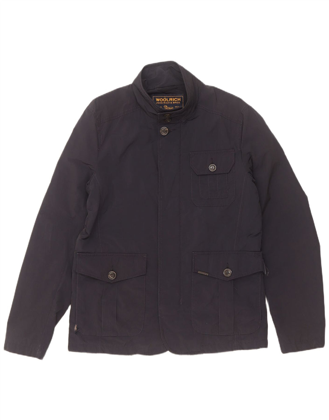 Woolrich Veste utilitaire pour homme UK 38 Bleu marine moyen Polyester