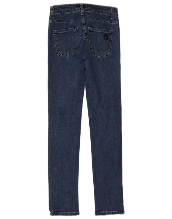 REFRIGIWEAR Jean Slim Femme IT 40 Small W26 L30 Bleu Coton