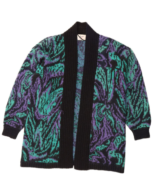 Amari Cardigan long surdimensionné pour femme UK 10 Petit Multicolore