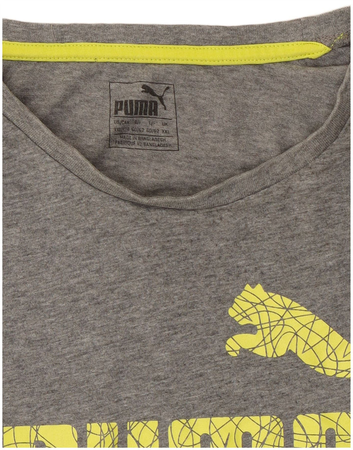 Puma T-shirt graphique pour homme 2XL Gris