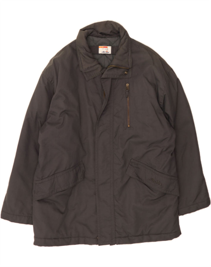 ELLESSE Mens Padded Jacket IT 50 Large Grey Polyester Vintage Ellesse and Second-Hand Ellesse from Messina Hembry 