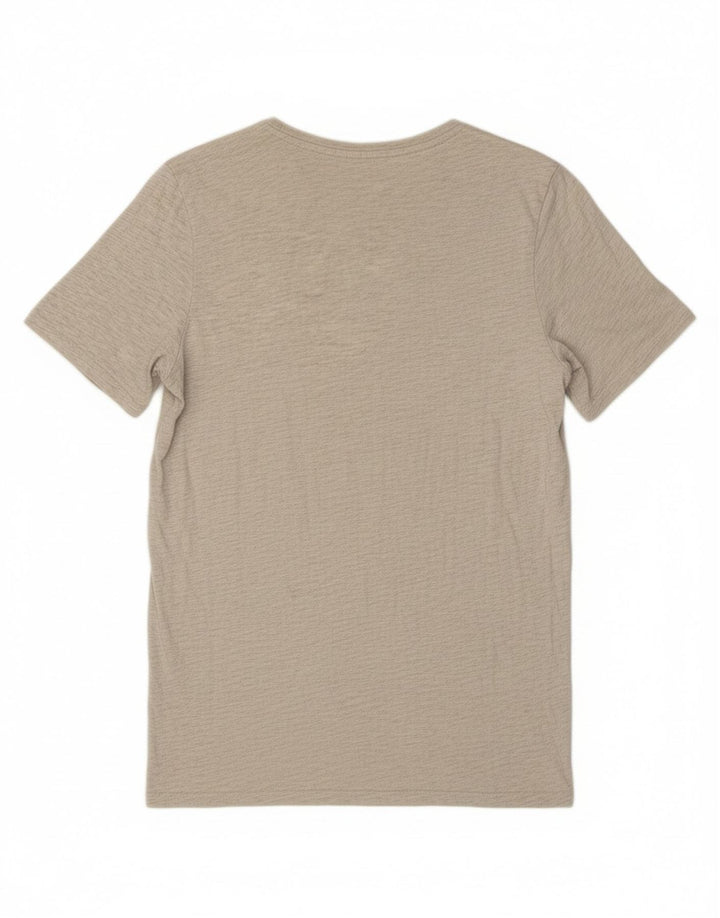 JACK & JONES Mens Graphic T-Shirt Top Large Grey Cotton