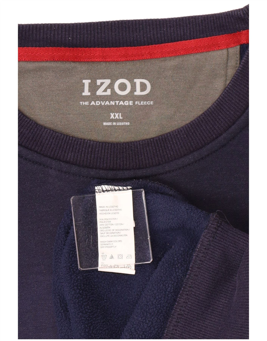 Izod Sweat-shirt pour homme en polyester bleu marine 2XL