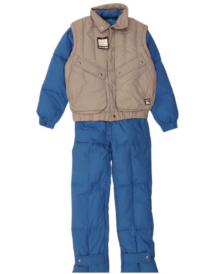 MCROSS Ensemble de ski 2 pièces pour homme Petit coton bleu