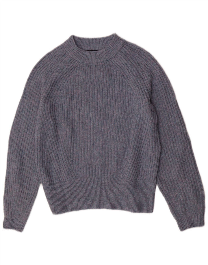 Marks & Spencer Pull surdimensionné à col bateau pour femme UK 10 Petit Bleu