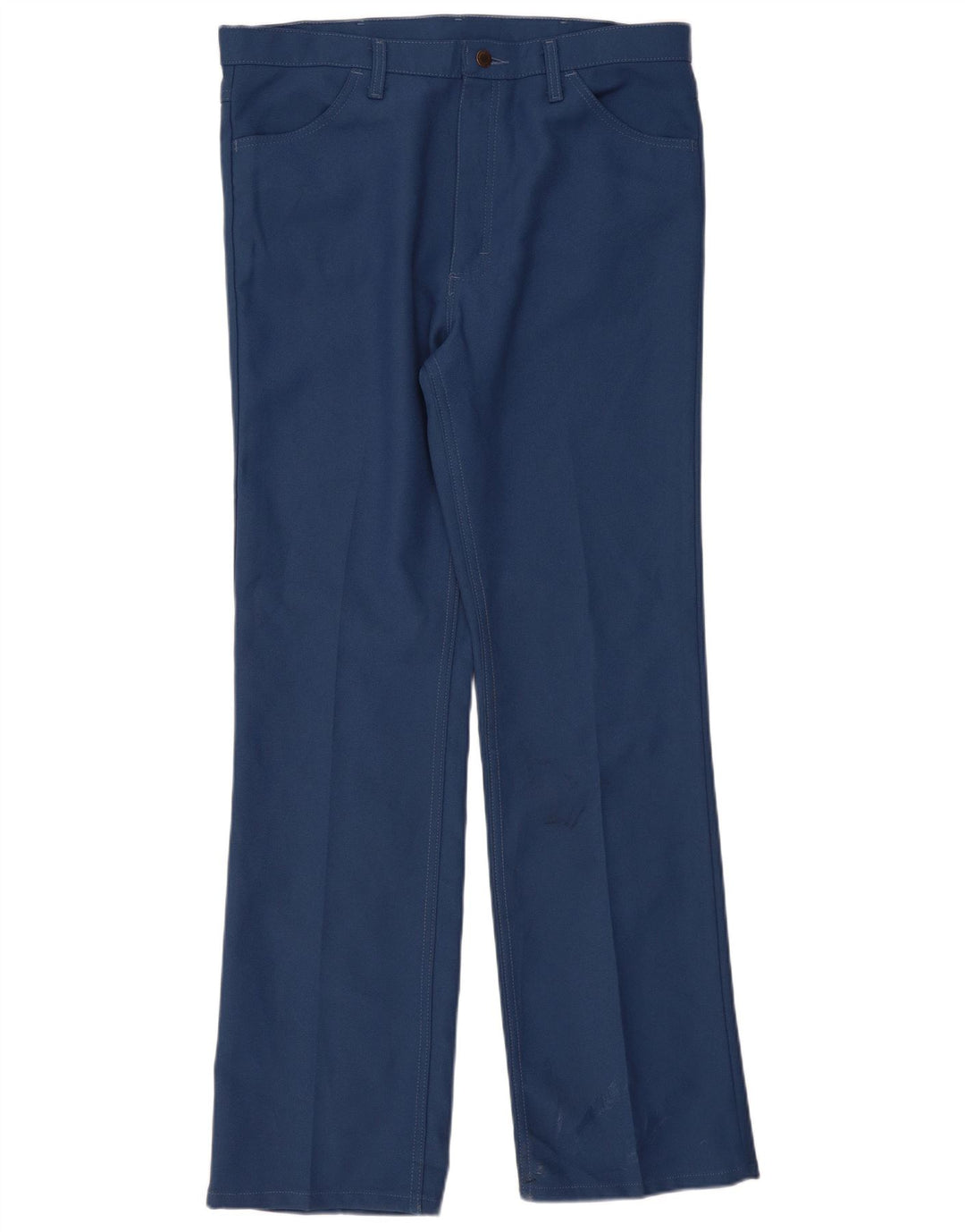 Wrangler Pantalon décontracté droit pour homme W38 L34 Bleu Polyester
