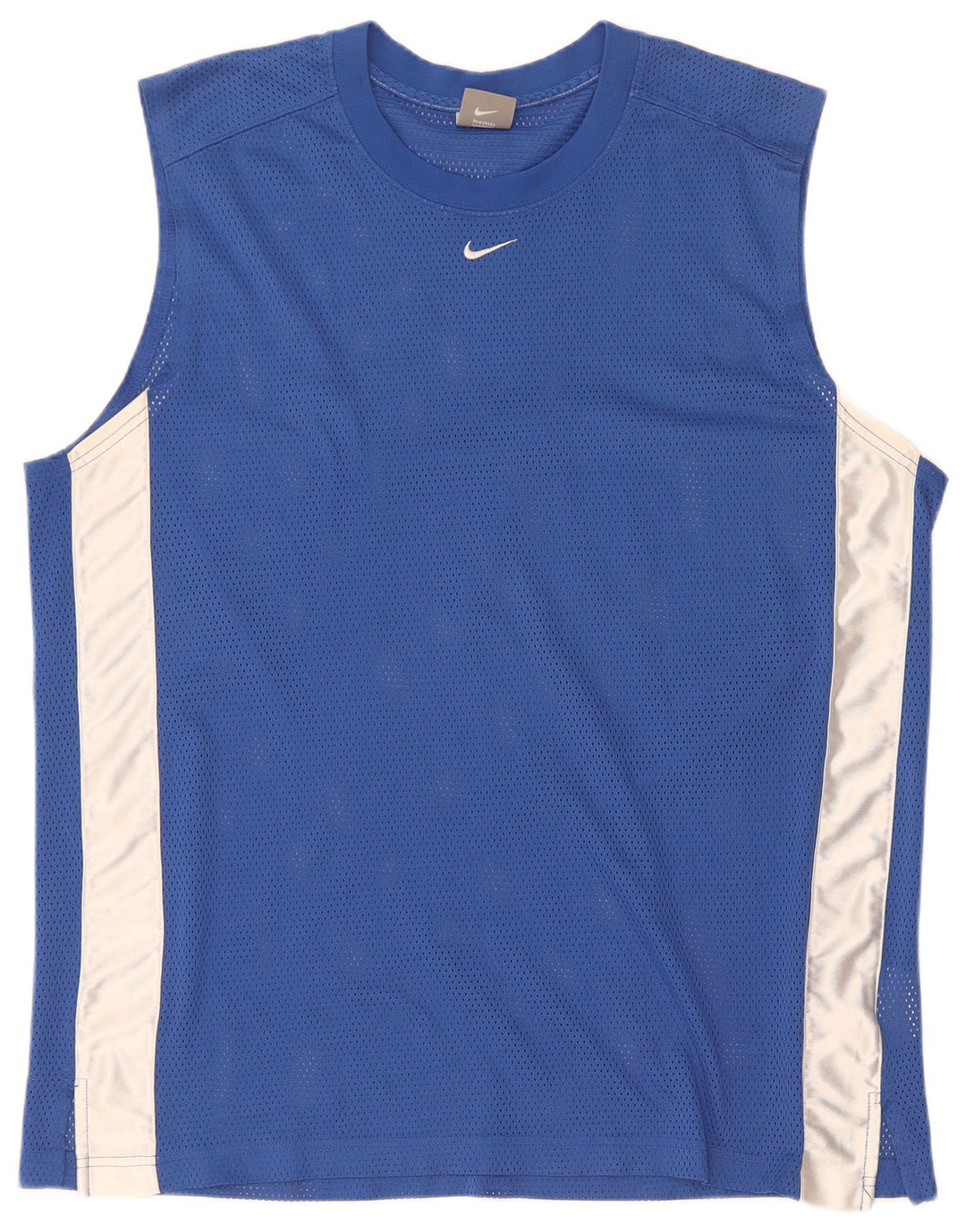 Nike Homme Débardeur Large Bleu Colorblock Polyester