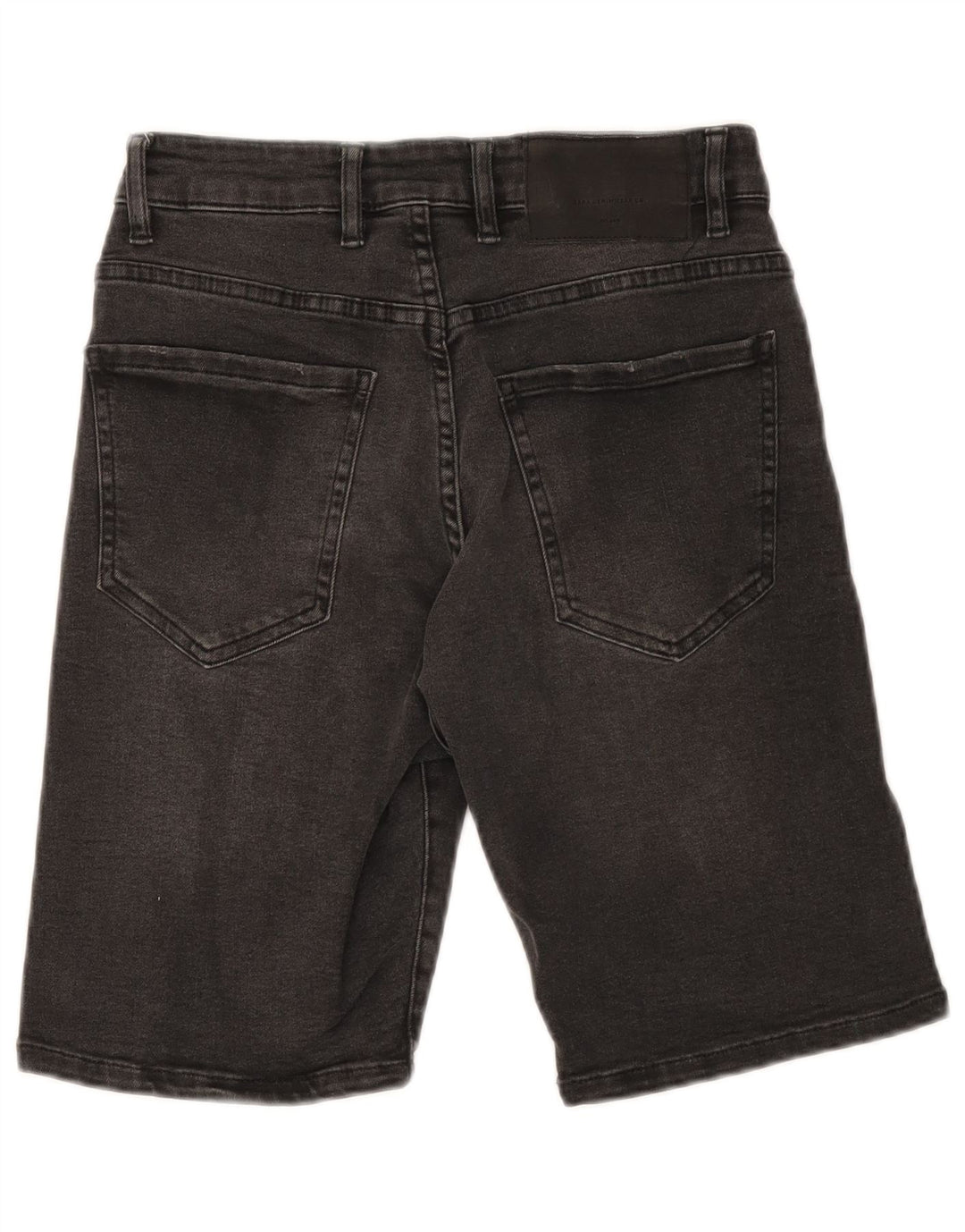 ZARA Short en jean pour homme EU 38 Small W30 Gris