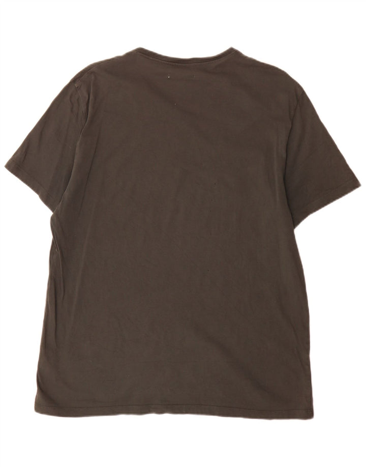 Cos T-Shirt Regular Homme Top XL Gris Coton