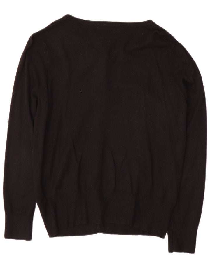 Marks & Spencer Pull Cardigan Femme UK 14 Medium Noir Viscose