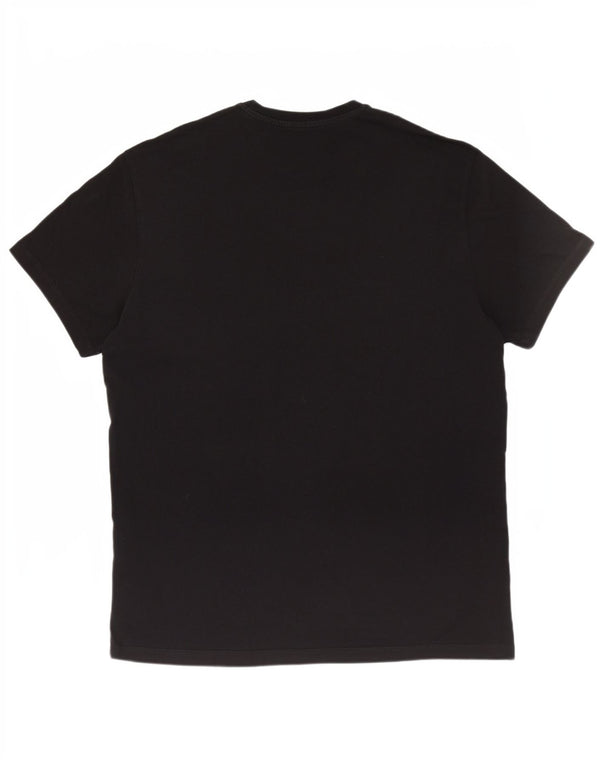 Armani Exchange T-shirt graphique régulier pour homme, petit, noir, géométrique