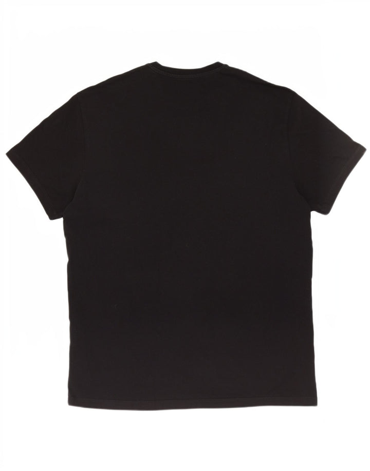 Armani Exchange T-shirt graphique régulier pour homme, petit, noir, géométrique