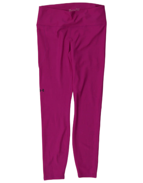 Under Armour Leggings Femme UK 44 Large Violet Polyester