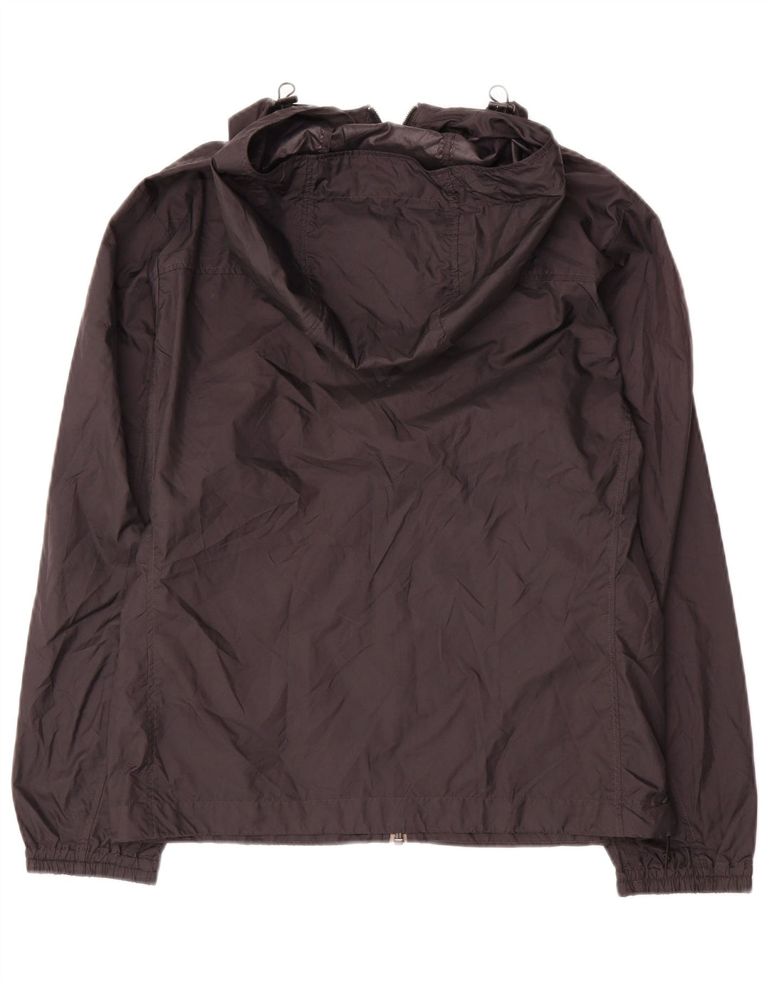 Uniqlo Veste de pluie à capuche pour femme UK 10 Small Noir Polyester