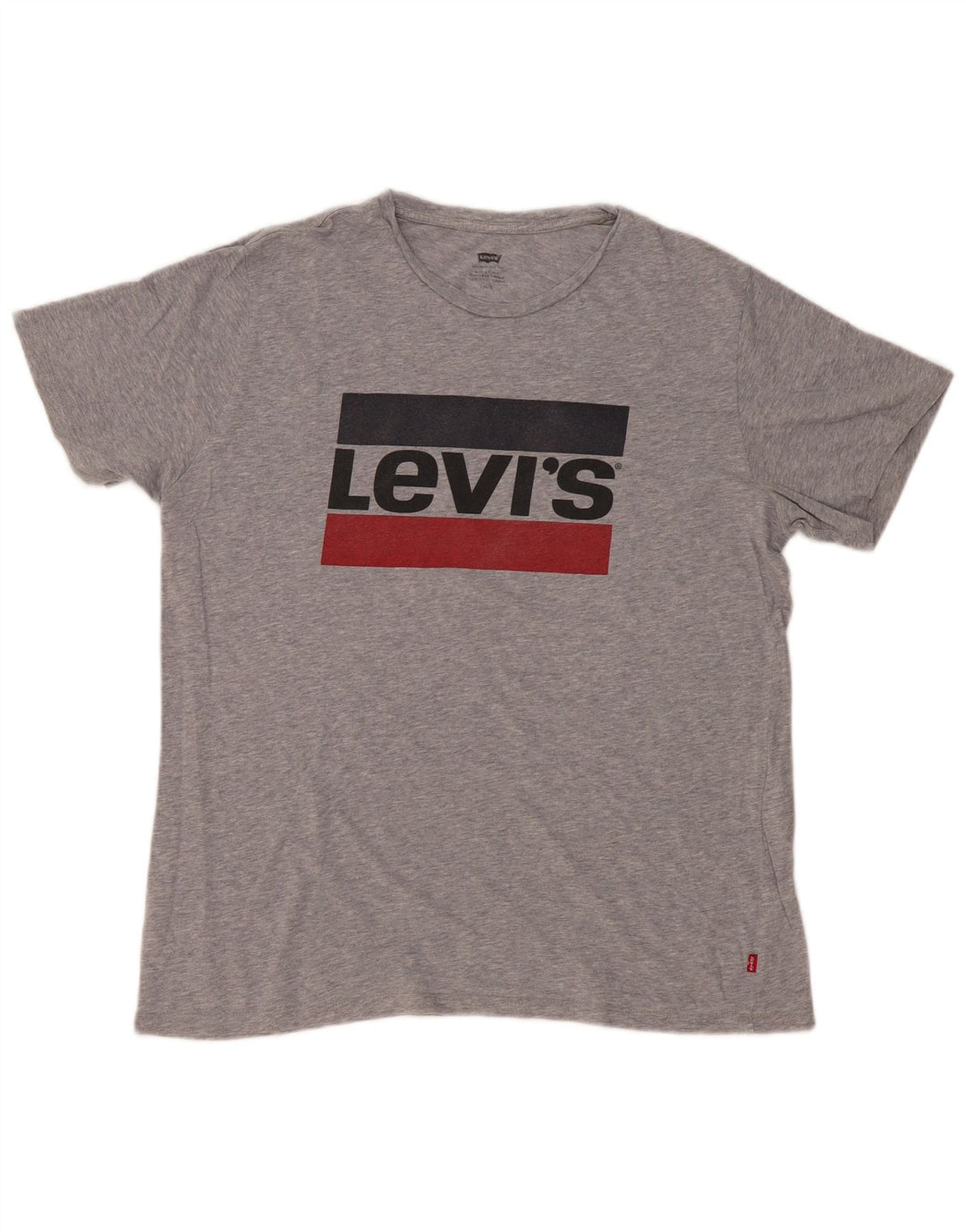 Levi's T-Shirt Graphique Homme Large Gris Moucheté
