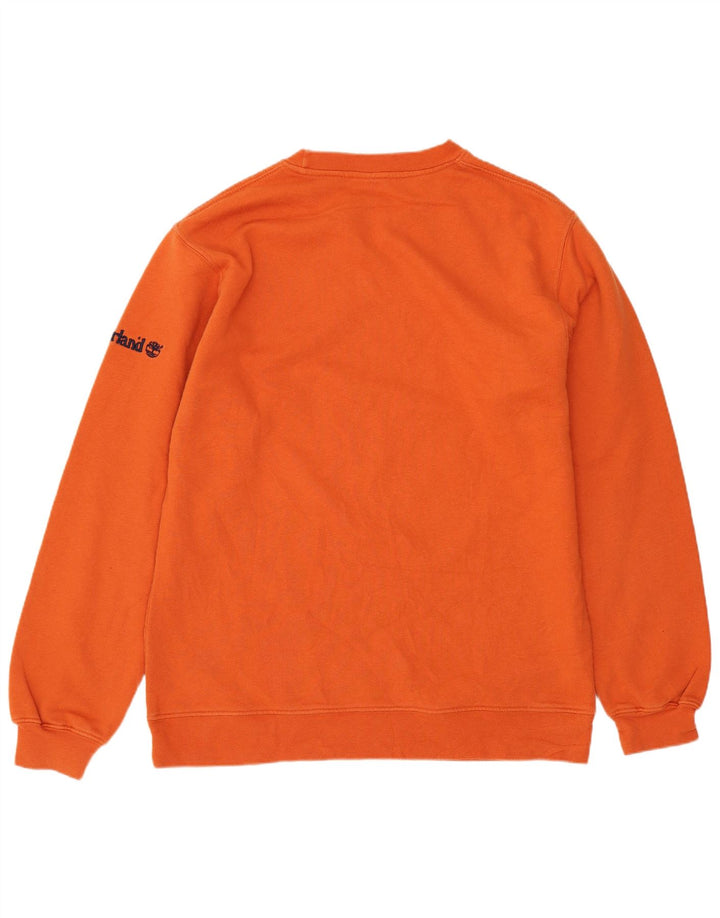 Timberland Sweatshirt Jumper XS Orange Coton Homme