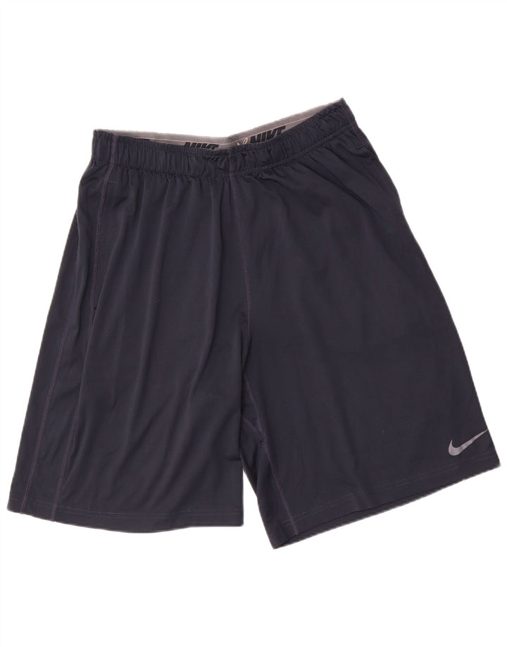 Nike Short de sport Dri Fit pour homme en polyester bleu marine moyen