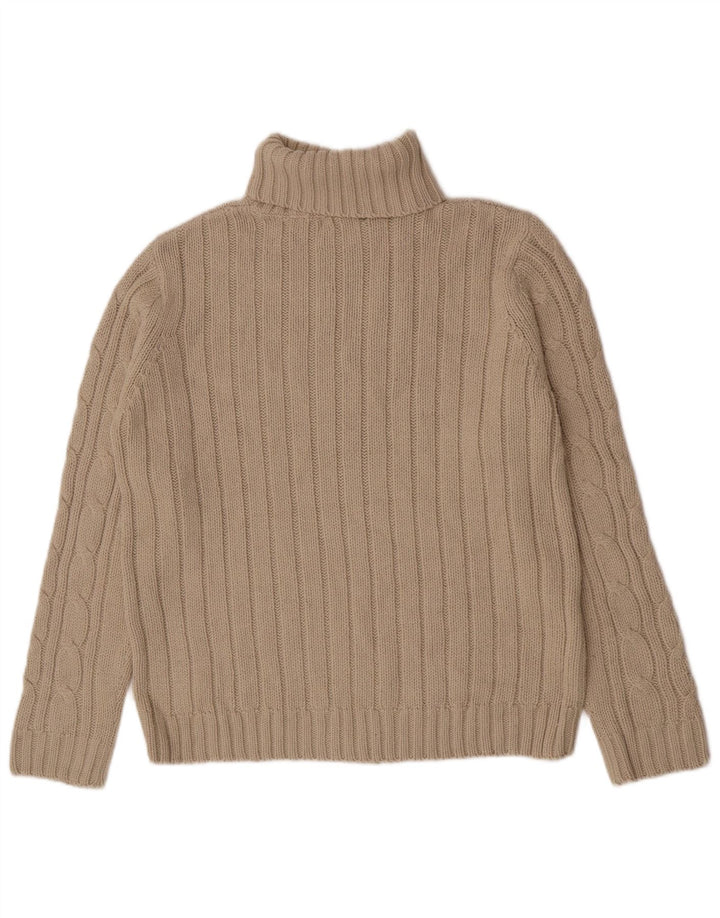 Zara Pull Col Roulé Homme Large Beige