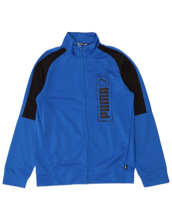Puma Veste de Survêtement Graphique Garçon 13-14 ans Bleu Colorblock
