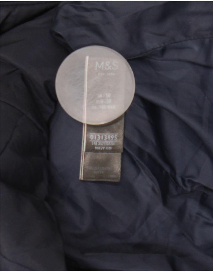 Marks & Spencer Veste matelassée matelassée pour femme UK 10 Small Bleu marine