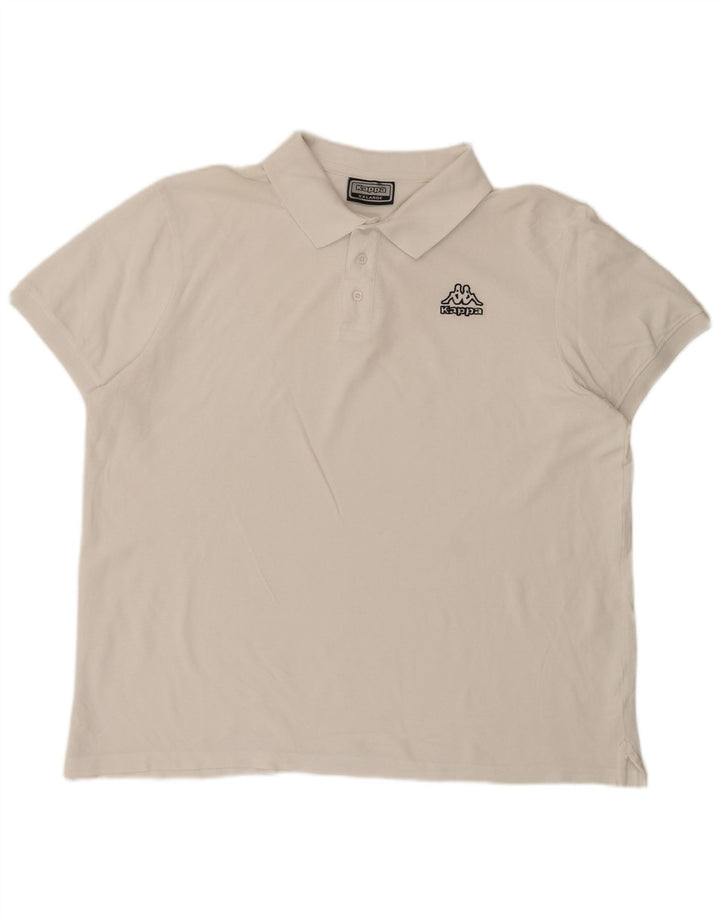 Kappa Polo Homme 2XL Blanc