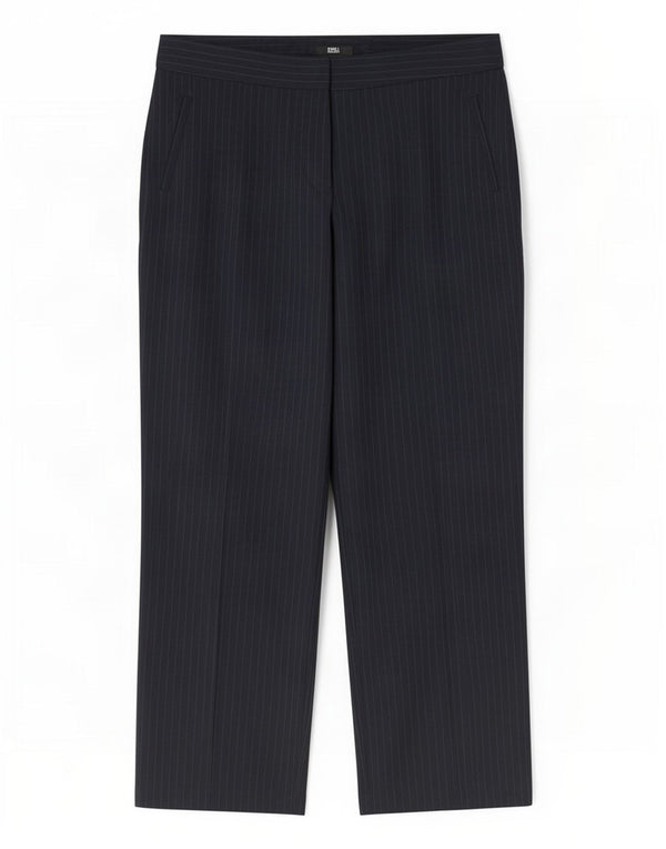 Marks & Spencer Pantalon décontracté pour femme UK 16 Large W34 L29 Bleu marine