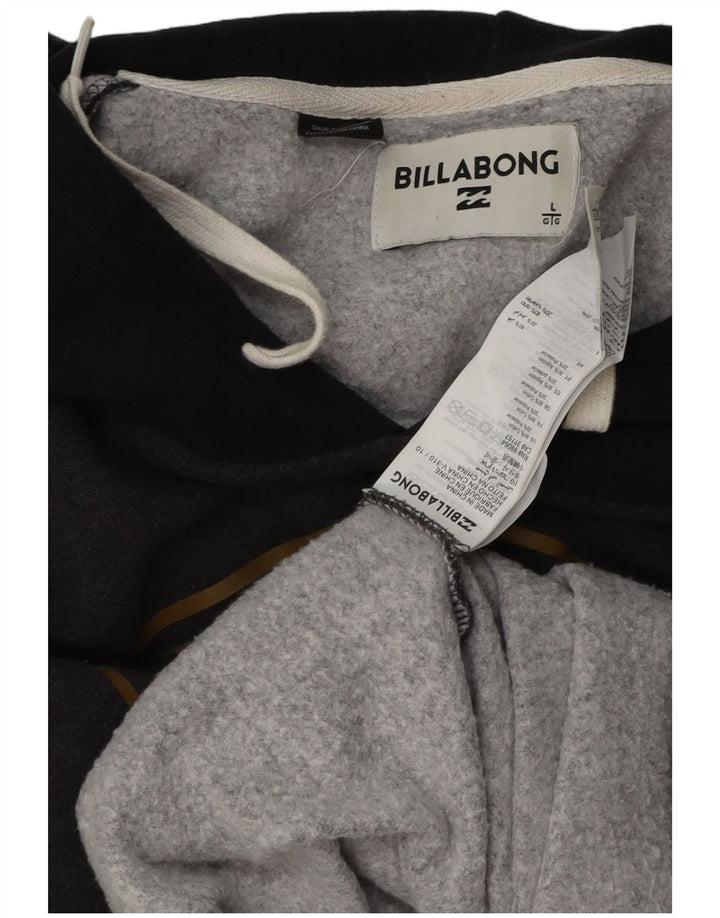 BILLABONG Pull à capuche graphique pour hommes en coton color block grand gris