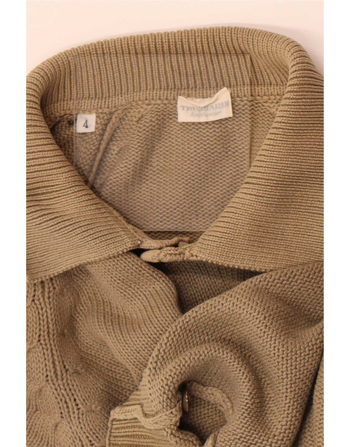 Trussardi Pull Col Polo Beige Moyen |