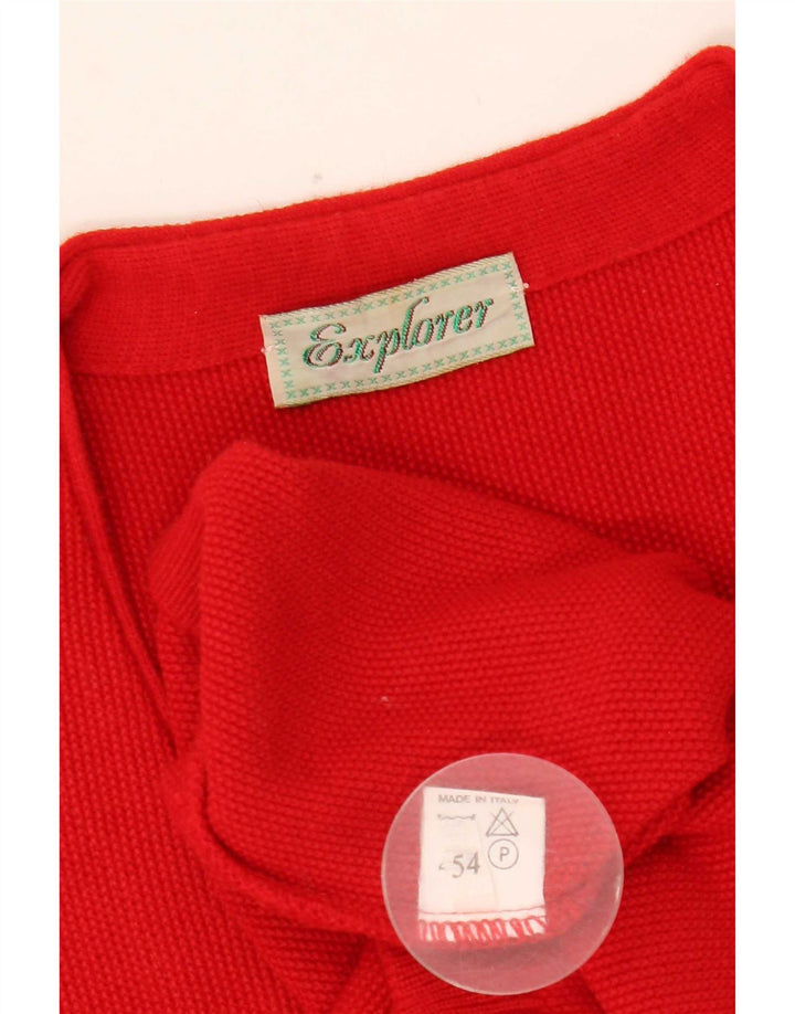 Explorer Pull Cardigan Homme IT 54 XL Rouge Acrylique