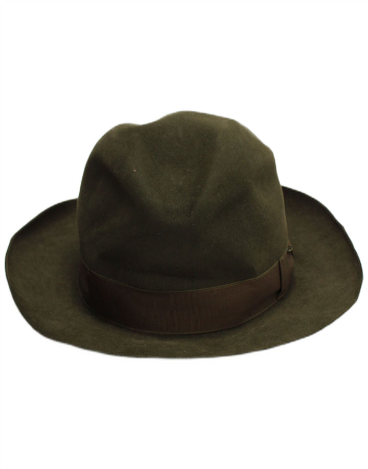 Cervo Chapeau Fedora Homme Kaki Moyen Classique