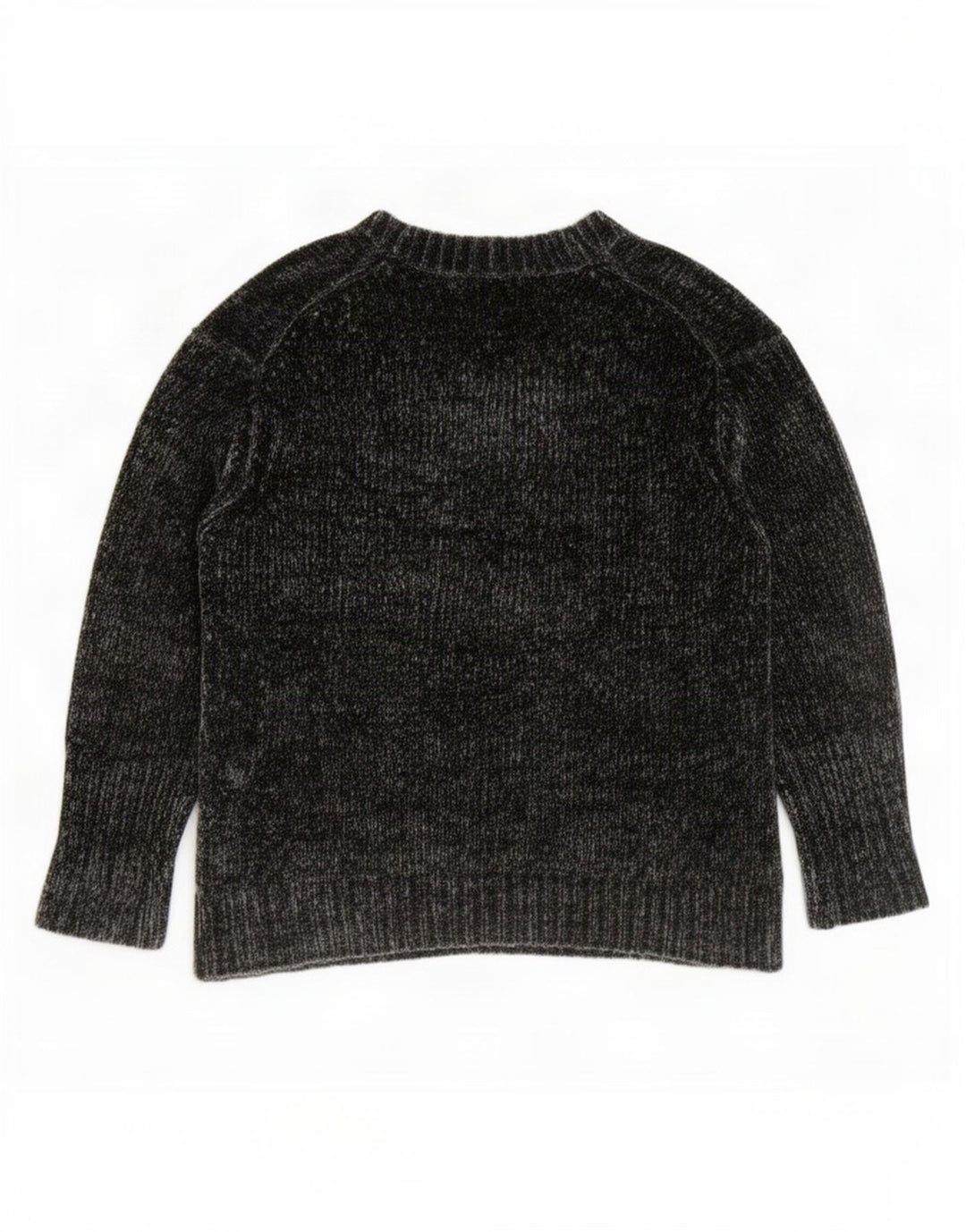 Zara Pull surdimensionné à manches 3/4 et col en V pour femme Gris moyen UK 14