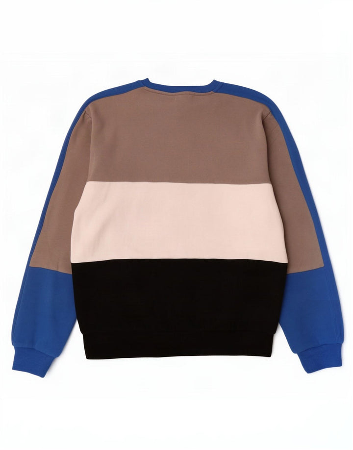 Fila Homme Graphic Sweatshirt Jumper Petit Multicolore Colourblock Coton
