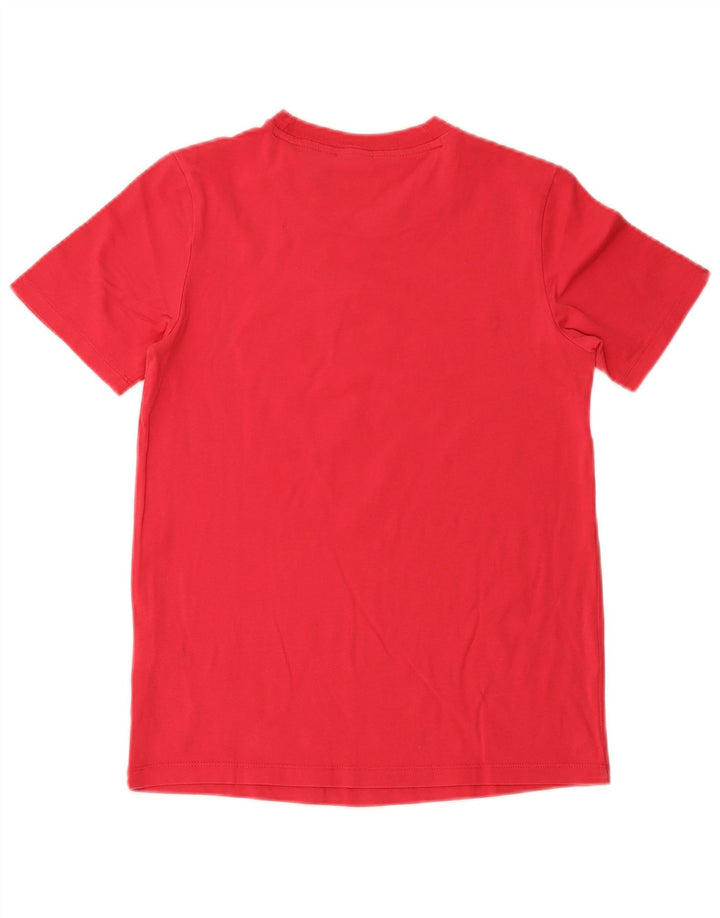 ADIDAS T-shirt graphique pour femme UK 10 Petit coton rose