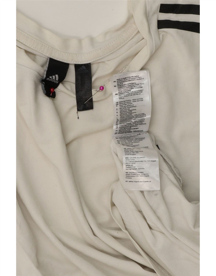ADIDAS T-Shirt Homme Petit Blanc Coton