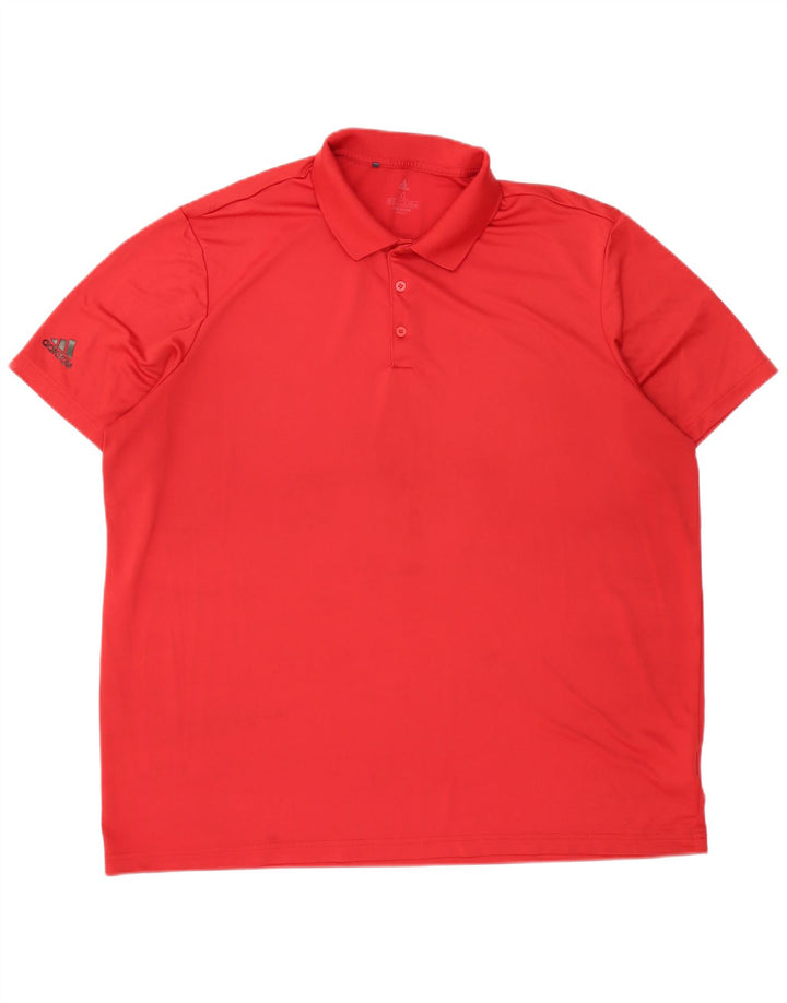 ADIDAS Polo Homme 2XL Rouge Polyester