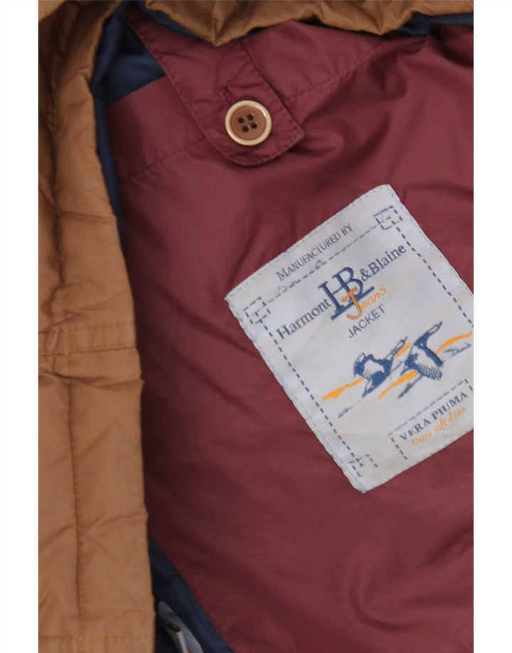 Harmont & Blaine Veste matelassée à capuche pour homme UK 38 Marron moyen