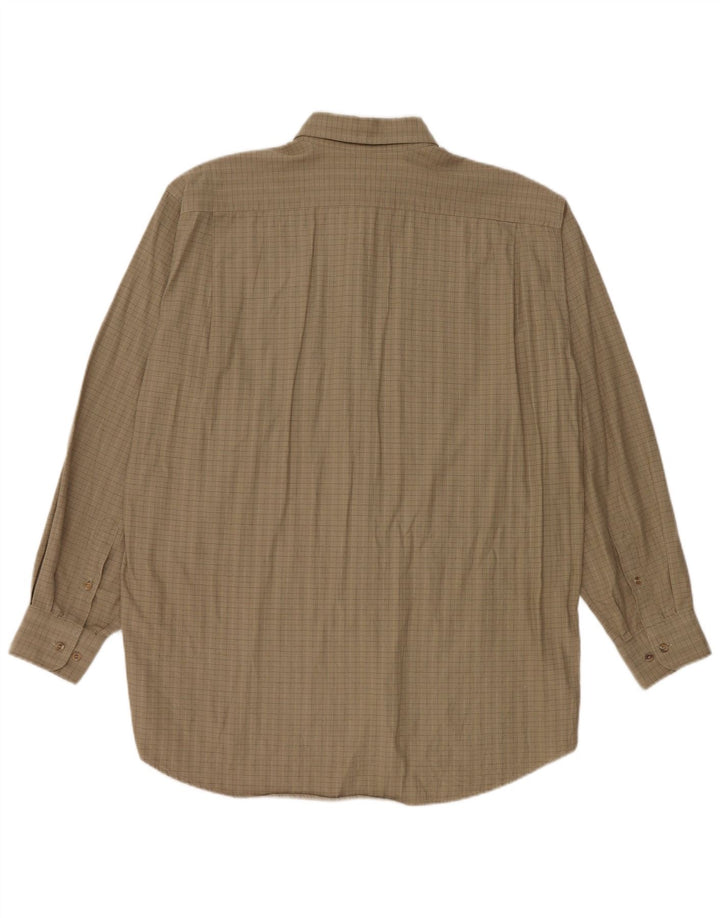 Lacoste Chemise Homme Taille 40 Coton à carreaux beige moyen