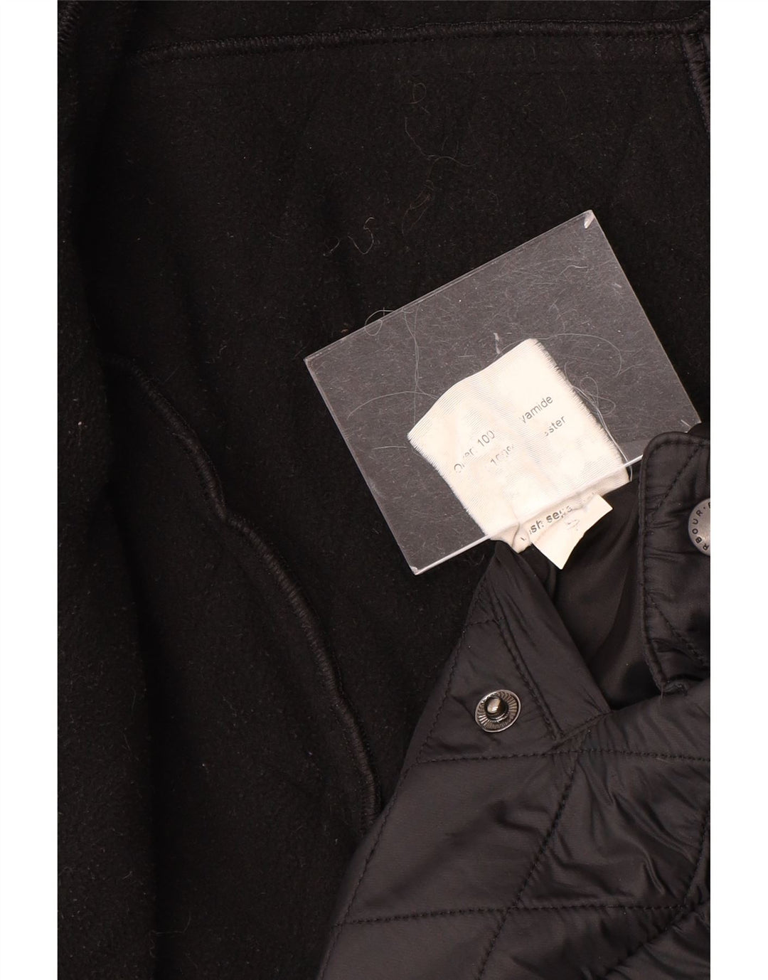 Barbour Veste matelassée pour femme UK 16 Large Noir Polyamide