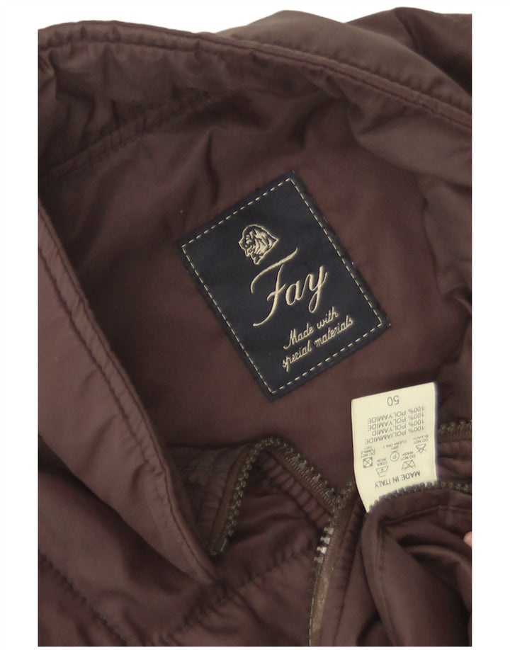 Fay Femme Gilet Rembourré IT 50 XL Marron Polyamide