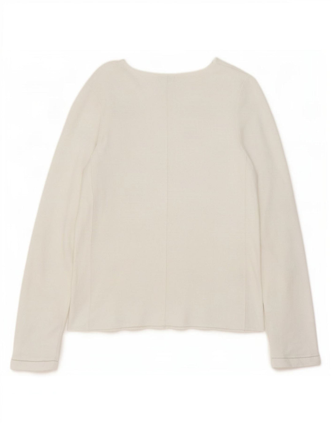 Jigsaw Haut à manches longues pour femme UK 10 Petit Blanc