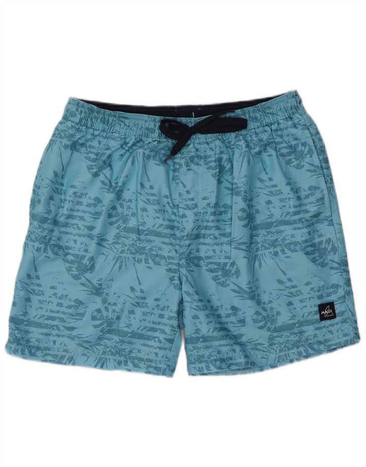 vintage Mens Swimming Shorts Grand Bleu Floral Polyester