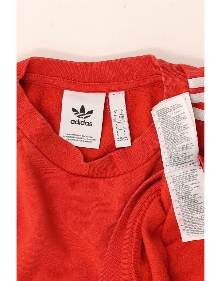 Adidas Mens Sweatshirt Jumper Grand Rouge Coton
