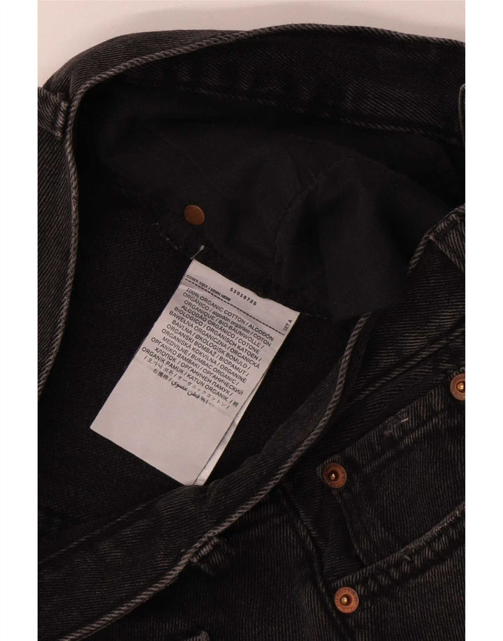 Jean droit femme vintage W30 L25 coton noir
