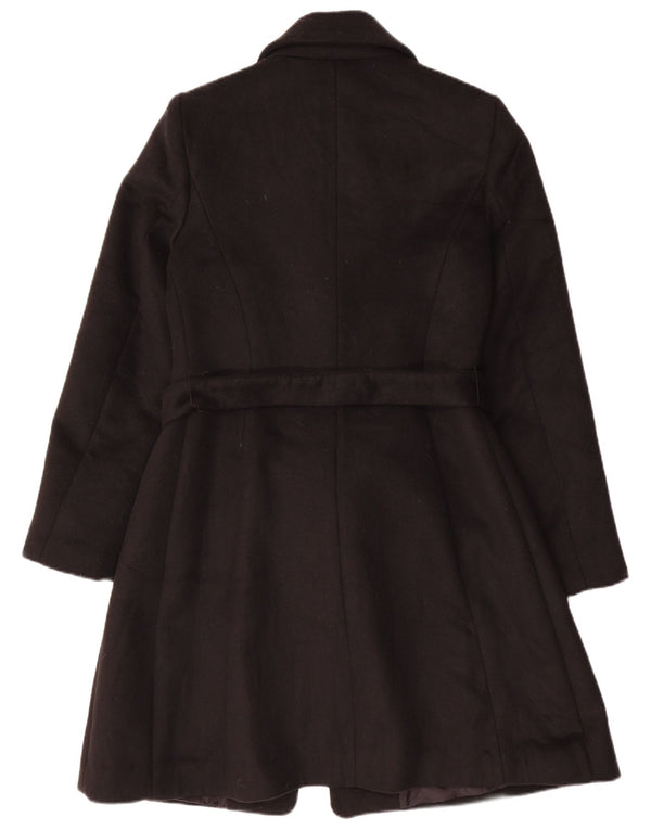 Benetton Pardessus Femme UK 42 Medium Noir Polyester