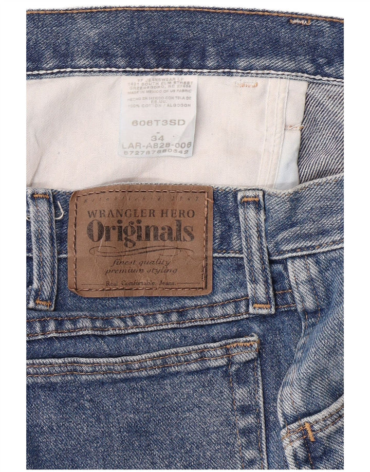 Wrangler Short en jean pour femme W34 en coton bleu moyen